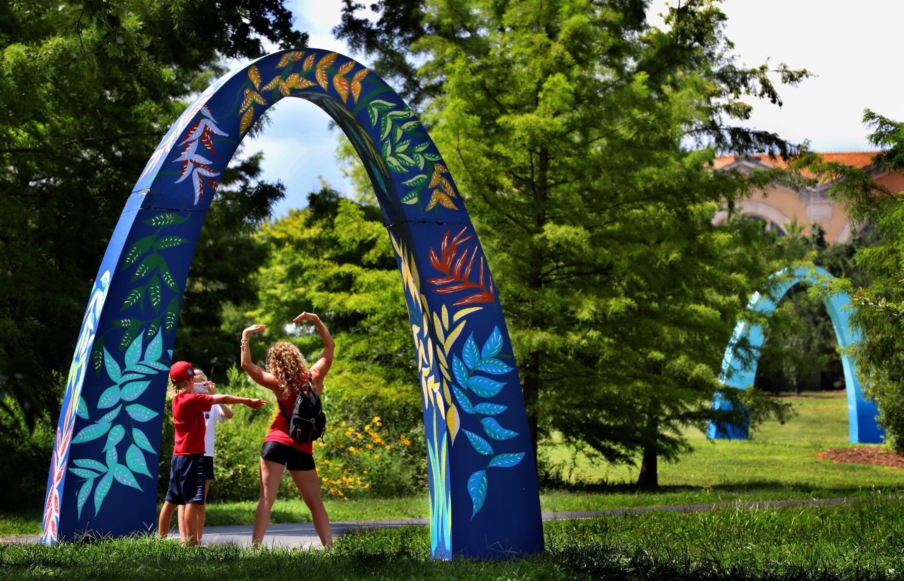 Arches form the path for 'A Late Summer Night's Stroll'